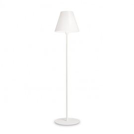 ITACA PT1 venkovní stojací lampa 1x E27 60W bez zdroje 170cm IP44, bílá