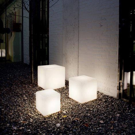 LUNA PT1 venkovní stojací svítidlo 1x E27 60W bez zdroje 40cm IP44, bílé 2