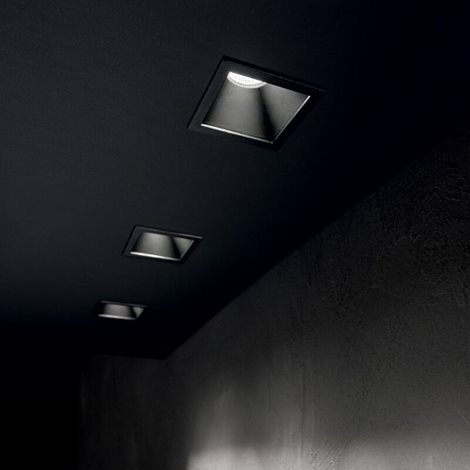 GAME SQUARE zápustné LED svítidlo 11W 1100lm 3000K 8,4cm hranaté IP20, bílo-černé 5