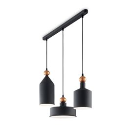 TRIADE SP3 závěsné svítidlo 3x E27 42W bez zdroje 75cm IP20, tmavě šedé