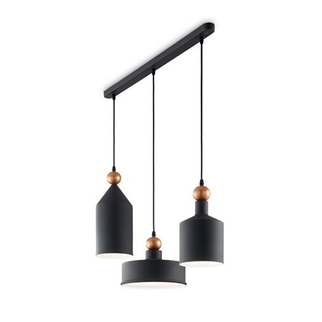 TRIADE SP3 závěsné svítidlo 3x E27 42W bez zdroje 75cm IP20, tmavě šedé 1