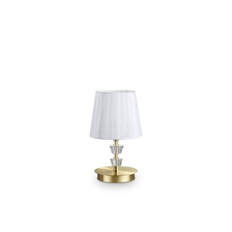 PEGASO TL1 SMALL stolní lampa 1x E14 40W bez zdroje 30cm IP20, saténová mosaz