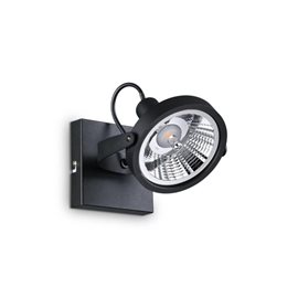 GLIM PL1 přisazené bodové svítidlo 1x GU10 LED 10W 800lm 3000K 13cm IP20, černé