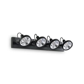 GLIM PL4 přisazené bodové svítidlo 4x GU10 LED 10W 800lm 3000K 65,5cm IP20, černé