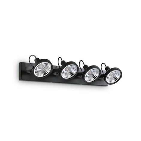 GLIM PL4 přisazené bodové svítidlo 4x GU10 LED 10W 800lm 3000K 65,5cm IP20, černé 1