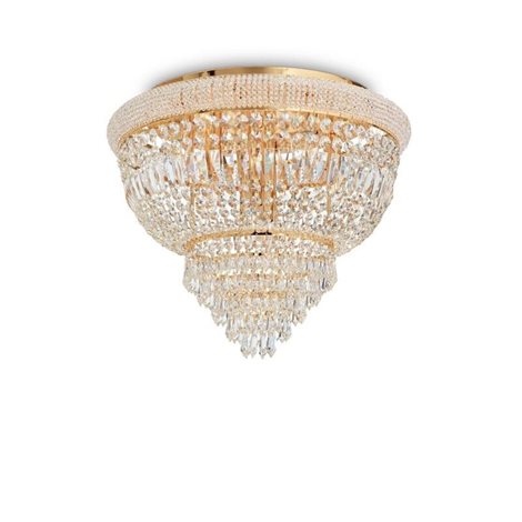 DUBAI PL6 stropní přisazené svítidlo 6x E14 4W bez zdroje 52cm IP20, mosazné 2