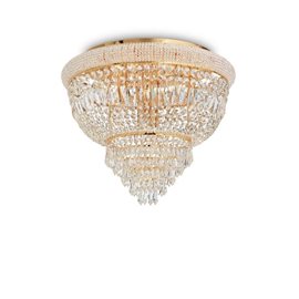 DUBAI PL6 stropní přisazené svítidlo 6x E14 4W bez zdroje 52cm IP20, mosazné