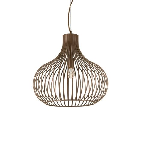 ONION SP1 závěsné svítidlo 1x E27 60W bez zdroje 47cm IP20, kávově hnědé 1