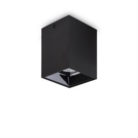 NITRO přisazené LED svítidlo 15W 1350lm 3000K 7,5cm hranaté IP20, černé 
