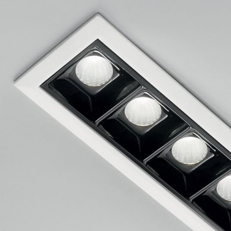 LIKA FI5 TRIM stropní zápustné svítidlo 12W 1200lm 3000K IP20, bílo-černé 4
