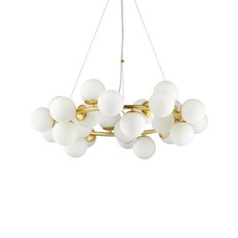 DNA SP25 závěsné svítidlo 25x G9 LED 3W 370lm 3000K 70,5cm IP20, bílo-zlaté
