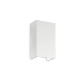 FLASH GESSO AP1 nástěnné svítidlo 1x G9 40W bez zdroje 11cm hranaté IP20, bílé