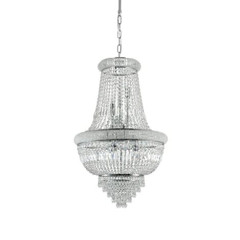 DUBAI SP10 závěsné svitidlo 10x E14 40W bez zdroje 52cm IP20, chromové 1