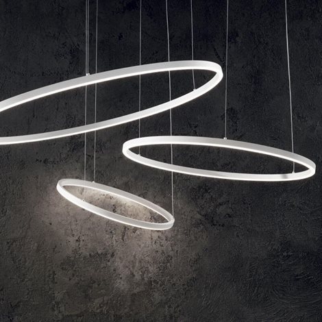 ORACLE SLIM závěsné LED svítidlo 38W 4300lm 3000K On-Off 70cm IP20, černé 2