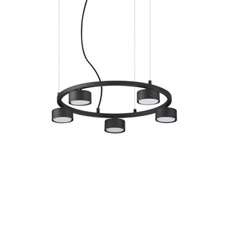 MINOR ROUND SP5 závěsné svítidlo 5x GX53 LED 9W 910lm 3000K 50cm IP20, černé