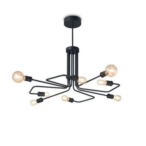 TRIUMPH SP8 závěsné svítidlo 8x E27 60W bez zdroje 92cm IP20, černé 1