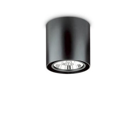 MOOD PL1 přisazené svítidlo 1x GU10 50W bez zdroje kulaté 15cm IP20, černé 1