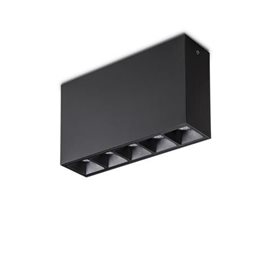 LIKA SURFACE stropní přisazené svítidlo LED 12,5W 1200lm 3000K IP20, černé