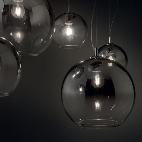 NEMO SP1 D20 závěsné svítidlo 1x E27 60W bez zdroje 20cm IP20, chromové 2