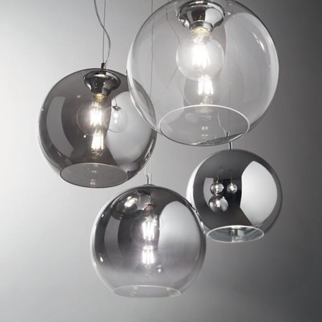 NEMO SP1 D20 závěsné svítidlo 1x E27 60W bez zdroje 20cm IP20, chromové 3