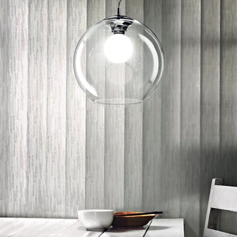 NEMO SP1 D30 závěsné svítidlo 1x E27 60W bez zdroje 30cm IP20, chromové 4
