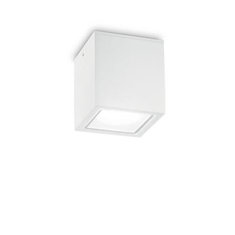 TECHO PL1 stropní přisazené svítidlo 1x GU10 20W bez zdroje 15cm IP54, bílé