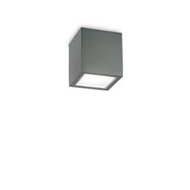 TECHO PL1 stropní přisazené svítidlo 1x GU10 20W bez zdroje 9cm IP54, antracitové