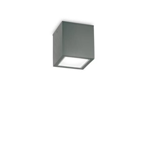 TECHO PL1 stropní přisazené svítidlo 1x GU10 20W bez zdroje 9cm IP54, antracitové