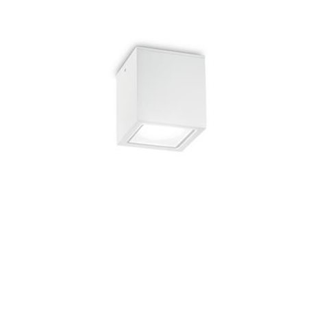 TECHO PL1 stropní přisazené svítidlo 1x GU10 20W bez zdroje 9cm IP54, bílé