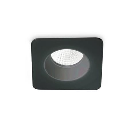 ROOM-65 podhledové LED svítidlo 8W 800lm 3000K 10cm hranaté IP65, černé