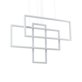 FRAME SP závěsné LED svítidlo 93W 10700lm 3000K 103cm obdélníkové IP20, bílé 