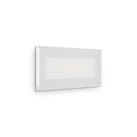 INDIO venkovní nástěnné zápustné svítidlo LED 8W 960lm 3000K 19cm IP65, bílé