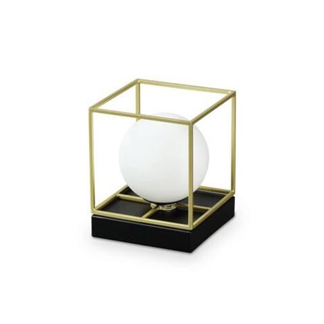 LINGOTTO TL1 SMALL stolní lampa 1x G9 LED 3W 370lm 3000K 12cm IP20, černo-mosazné