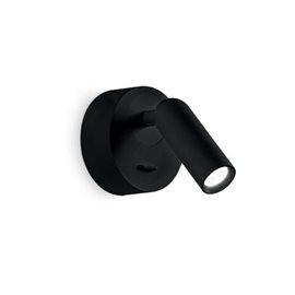 BEAN AP nástěnné svítidlo LED 3W 280lm 3000K kulaté IP20, černé