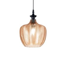 LORD SP1 závěsné svítidlo 1x E27 60W bez zdroje 23cm IP20, jantarové