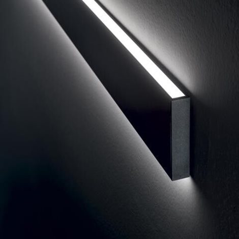 LINUS AP nástěnné lineární LED svítidlo 32W 3600lm 4000K 120cm IP20, černé 2