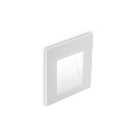 BIT venkovní nástěnné zápustné svítidlo LED 2W 215lm 3000K hranaté 6,5cm IP65, bílé