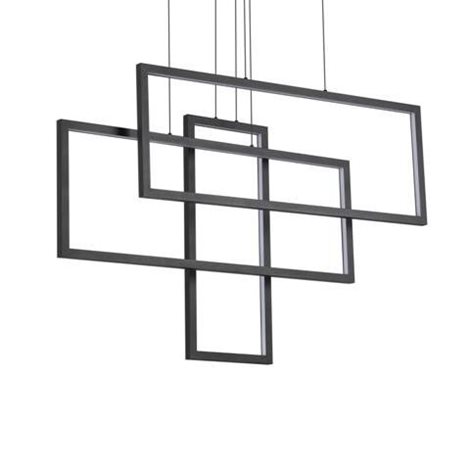 FRAME SP závěsné LED svítidlo 93W 10700lm 3000K 103cm obdélníkové IP20, černé