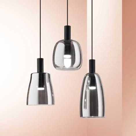 COCO-1 SP závěsné LED svítidlo 7W 660lm 3000K 15cm IP20, kouřově šedé 4