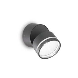 OMEGA AP venkovní nástěnné svítidlo LED 7W 650lm 4000K 9cm kulaté IP54, antracitové