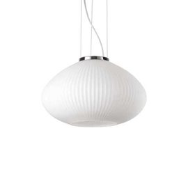 PLISSE' SP1 závěsné svítidlo 1x E27 60W bez zdroje 35cm IP20, chromové