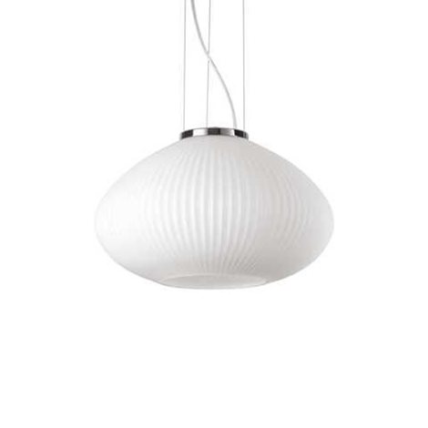 PLISSE' SP1 závěsné svítidlo 1x E27 60W bez zdroje 35cm IP20, chromové 1