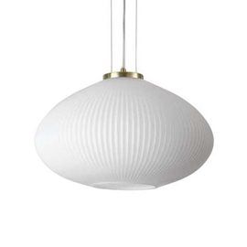 PLISSE' SP1 závěsné svítidlo 1x E27 60W bez zdroje 45cm IP20, saténová mosaz