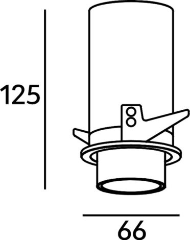FINGER R single LED 7W 3000K, prům.60mm, bílá 4