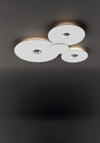 Bugia Triple stropní svítidlo LED 45W 3735lm 2700K IP20, bílá/bílá 5