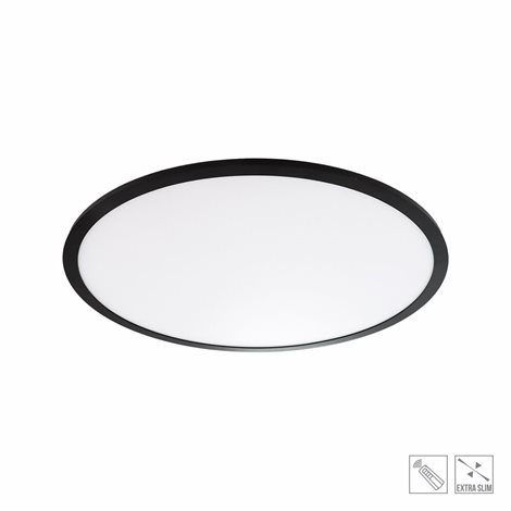 KRATON II přisazené svítidlo LED 30W 2400lm 2700-6500K CCT 39,3cm IP20, černé + ovladač 1