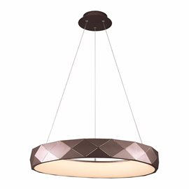 CANVAS II závěsné svítidlo LED 38W 2250lm 4000K krokově stmívatelné 48cm IP20, kávová