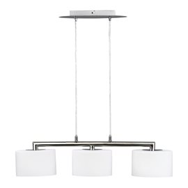 MONZA závěsné svítidlo 3x E14 40W bez zdroje 76cm IP20, saténový nikl