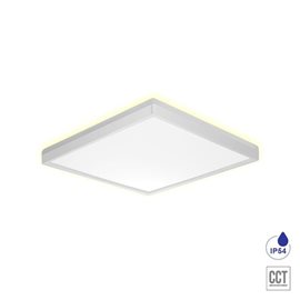 CORDIA stropní svítidlo LED 12W 1080lm 3000K-6000K 22,5cm, IP54 čtvercové, bílé