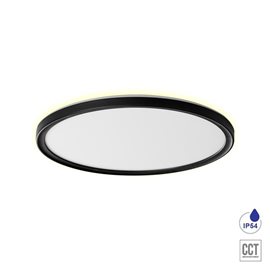 CORDIA stropní svítidlo LED 18W 1620lm 3000K-6000K 29,5cm, IP54 kulaté, černé